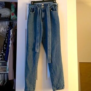 Women's Blue High-Waisted Jeans